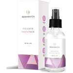 Alchemive Co. Private Province Organic Feminine Refreshing Spray 2 ounce bottle front view.