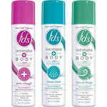 FDS Intimate Deodorant Spray Variety Pack front view showing Shower Fresh and Delicate Breeze bottles.