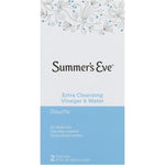 Summer's Eve Extra Cleansing Vinegar and Water Douche front packaging for feminine hygiene.
