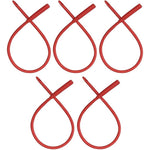 PE Premium Enema Red Latex Catheter 20FR front view showing 5 pack set for colon cleansing.