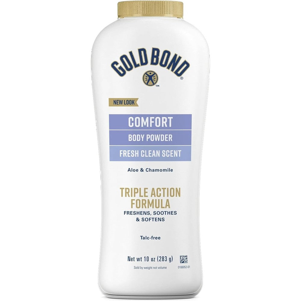 Gold Bond Ultimate Comfort Body Powder 2 pack front view for moisture control