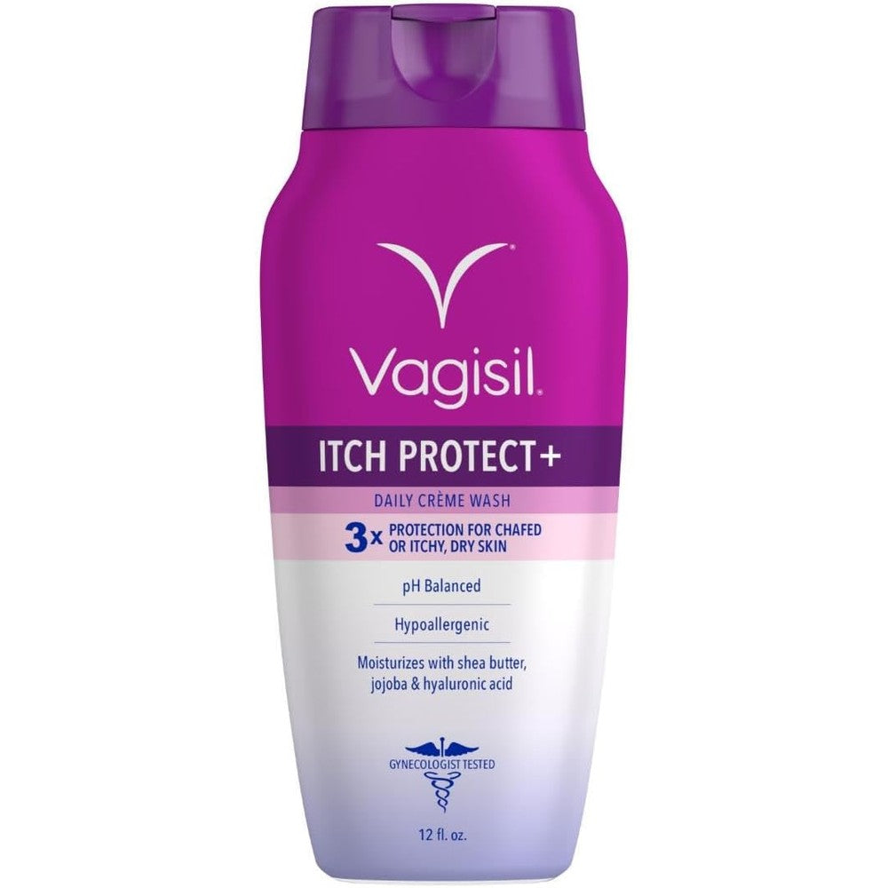 Vagisil Itch Protect Plus Crème Wash front view for feminine itch relief