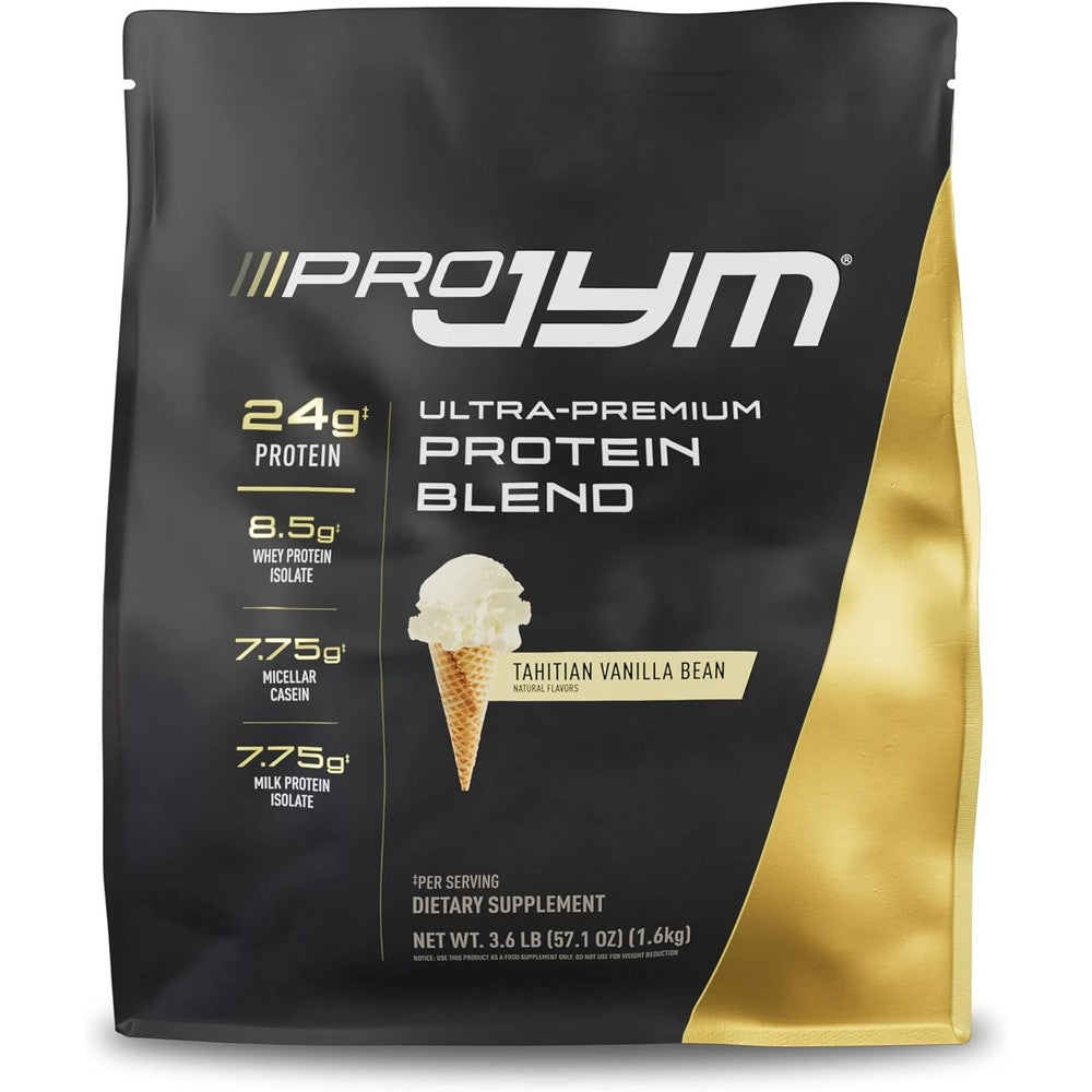 JYM Supplement Science Pro JYM Tahitian Vanilla Protein Powder front view for muscle building