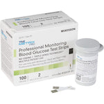 McKesson TRUE METRIX PRO blood glucose test strips front view packaging box