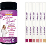 Nurse Hatty Ketogenic and Diabetic Urinalysis Test Strips bottle front view for ketosis monitoring.