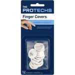 Flents First Aid Finger Covers box front view displaying large size 12 count pack.