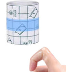 DeaHea Finger Tape cracked hands patches front view on roll showing transparent film texture.