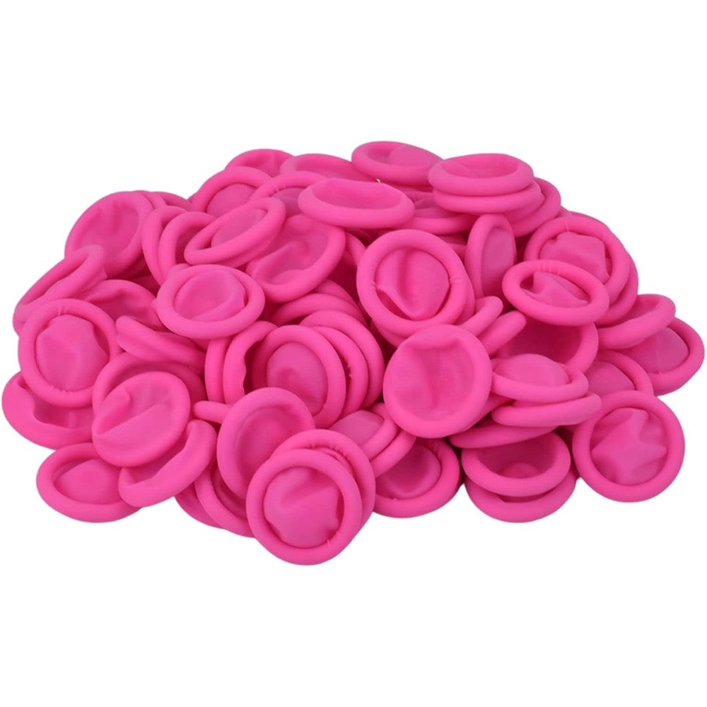 Crehodec disposable latex finger cots front view of 200 count pack