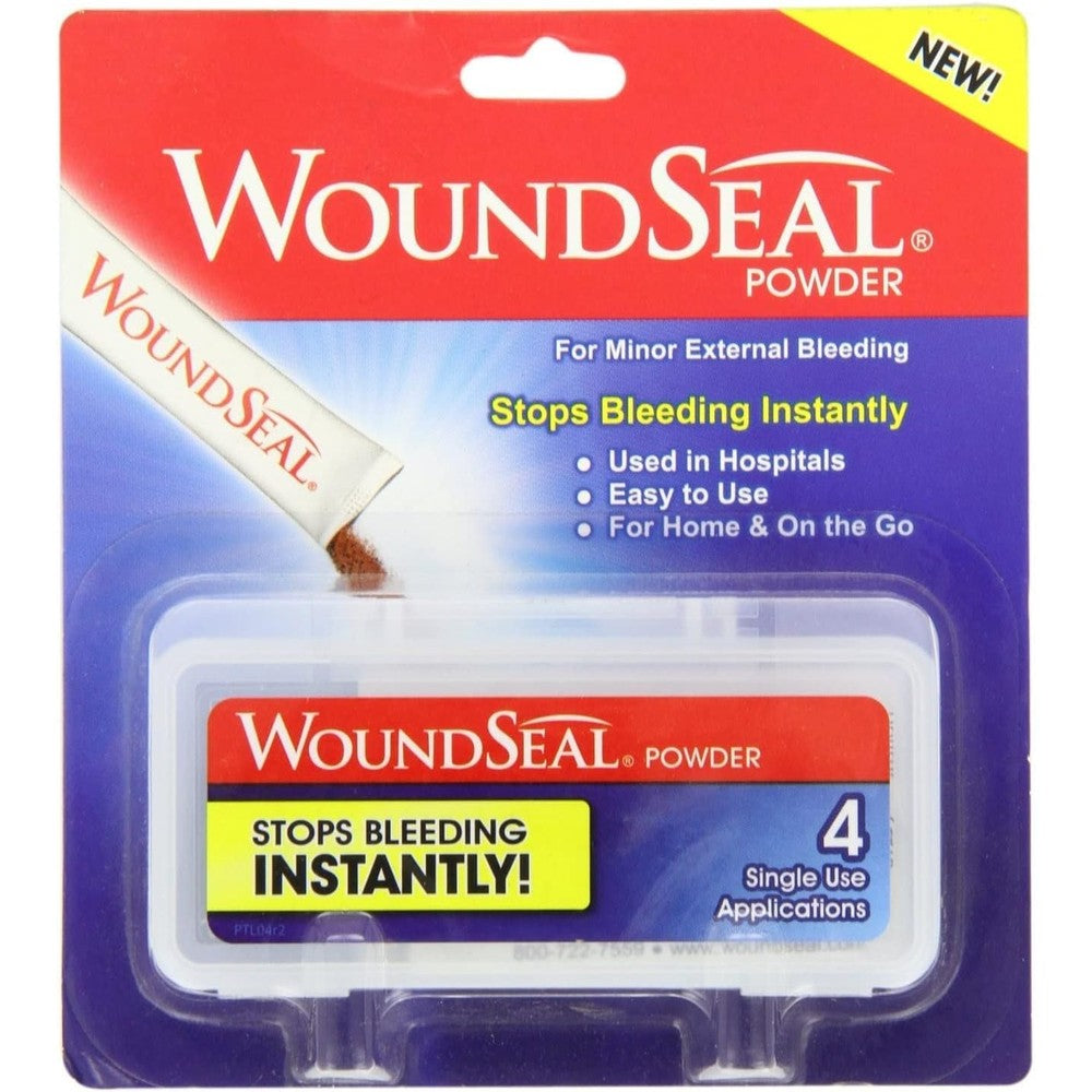 Biolife WoundSeal Topical Powder ten pack front view first aid bleeding control