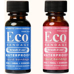 Eco Bandage Waterproof Liquid Bandage front view of blue and pink bottles