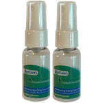KeriCure Natural Seal Invisible Liquid Bandage front view of two pack spray bottles for first aid wound care