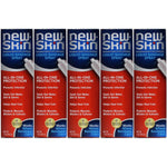 New-Skin Liquid Bandage Spray one ounce pack of five front view showcasing authentic first aid packaging.