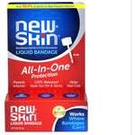 New-Skin First Aid Antiseptic Liquid Bandage one fluid ounce bottle front view showcasing the packaging.