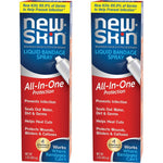 New-Skin Liquid Bandage Spray front view pack of two bottles for first aid wound care.