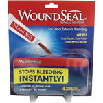 Biolife Woundseal Topical Powder 4 Count packaging front view for instant first aid bleeding control