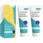 Dimora Hydrogel First Aid Ointment front view of two pack tubes for burn relief.