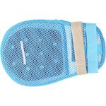 OperageCA Breathable Finger Control Gloves front view showing blue mesh fabric for elderly care.