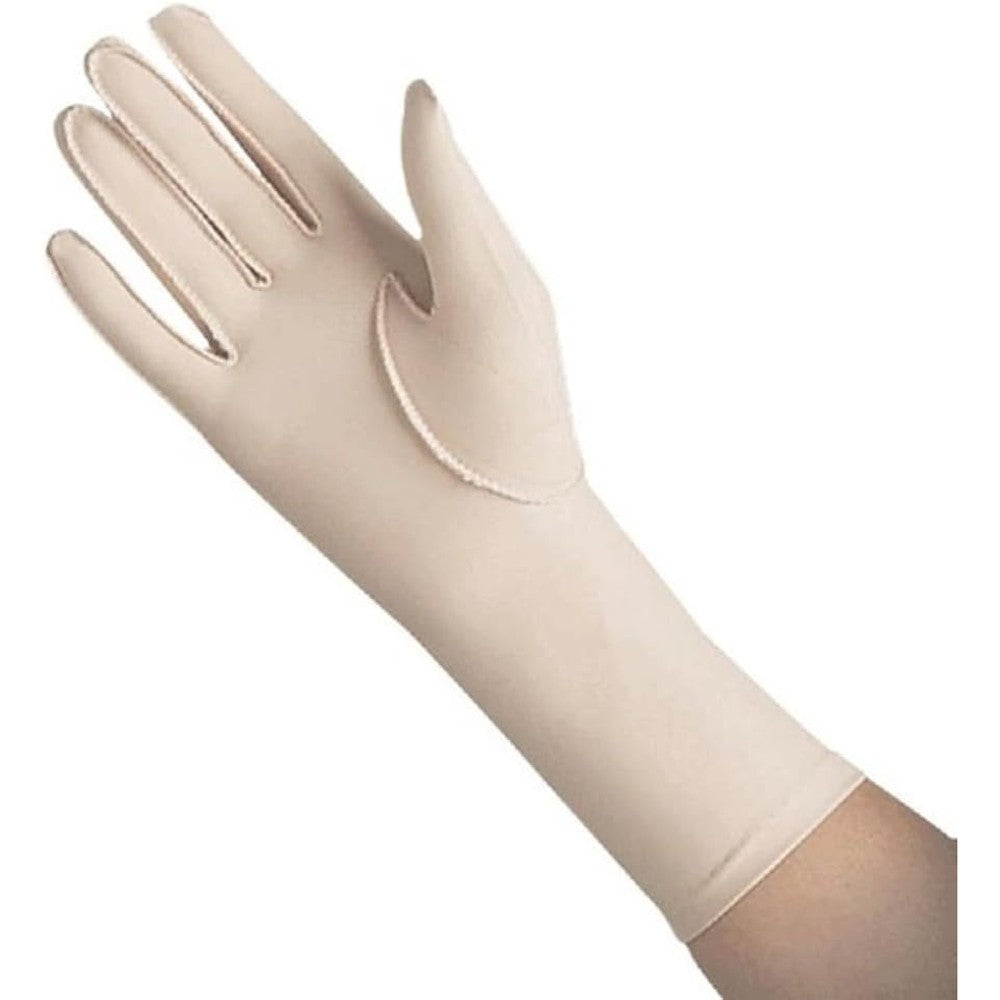 North Coast Medical Edema Glove Right Hand X-Small front view compression garment.
