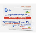 Globe Hydrocortisone Maximum Strength Cream front view for eczema relief.