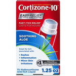Cortizone-10 Maximum Strength Soothing Aloe Liquid front view for fast itch relief.