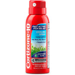 Cortizone 10 Maximum Strength Soothing Aloe Itch Relief Cooling Spray front view for bug bite relief.