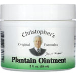 Christopher's Original Formulas Plantain Ointment 2 ounce front view for herbal skin relief.