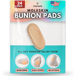 ToeTape bunion pain relief cushion pads 24 pack front view packaging