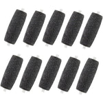 YYWEYUS Extra Coarse Replacement Rollers 10 pack front view for pedicure