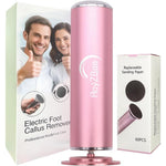 HayZBao Electric Foot Callus Remover Pink front view professional pedicure tool
