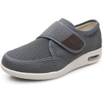 youyun Men's Diabetic Shoes front view showing adjustable Velcro straps.