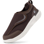 FitVille StepEZ Diabetic Shoes for Men front view brown wide width sneakers