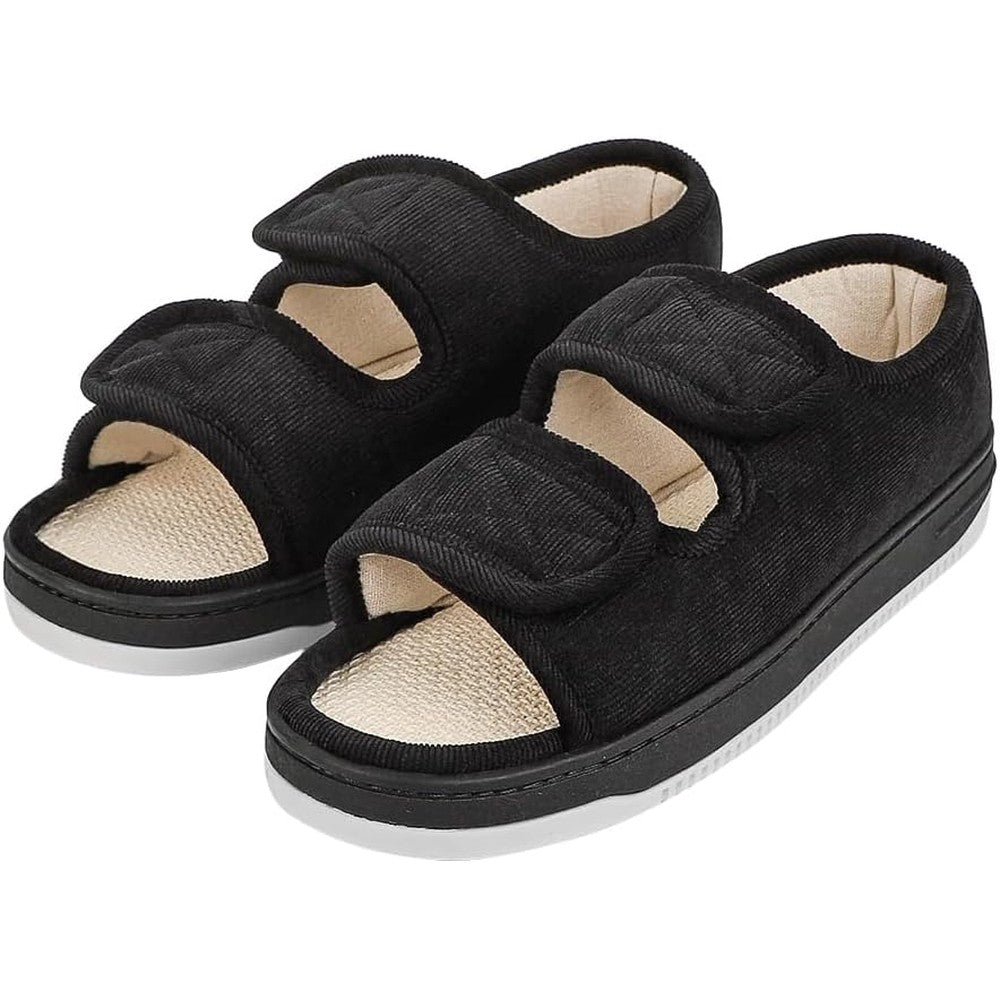 ITODA Diabetic Swollen Sandals front view showing adjustable straps