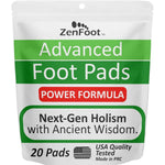ZenFoot Advanced Foot Pads 20 pack front packaging for sleep support.