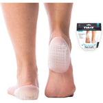 Tuli's Heavy Duty Gel Heel Cups front view for heel pain relief.