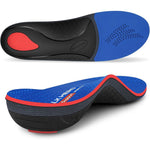 Walkhero Arch Support Inserts front view showing starry blue design for plantar fasciitis.