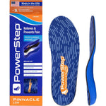 PowerStep Pinnacle Low orthotic insoles front view for flat feet support