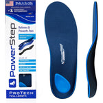 PowerStep ProTech Full Length Orthotic Insoles front view medical grade arch support