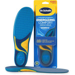 Dr. Scholl's Energizing Comfort Women's Everyday Insoles front view featuring blue massaging gel.