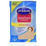 Dr. Scholl's Molefoam CS6 front packaging view for foot pain relief.