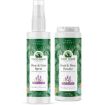 Foot Sense All Natural Foot and Shoe Powder 2 Pack front view bottle