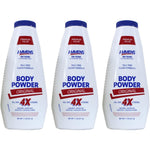 Ammens Original Medicated Powder pack of three front view for skin protection.