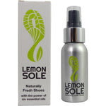 Lemon Sole Natural Shoe Freshener front view aluminum bottle