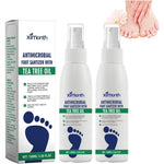 MILEDY 2 Pieces Foot Spray with Tea Tree Oil front view for odor protection.