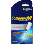 Compound W Wart Remover Freeze Off Kit front packaging for cryogenic treatment.