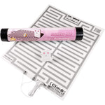 Chummie Pro Bedside Bedwetting Alarm Pink front view with sensor mat.