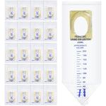 Sosation Pediatric Urine Bag Collectors front view medical grade clear pouch