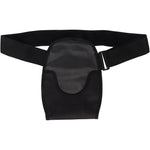 DHinkyoung Ostomy Bag Cover front view black waterproof fabric
