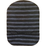 Kaiteky Stretchy Deodorizing Ostomy Bag Cover front view in dark gray stripes.