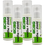 Best Bee Brothers Soothe And Shield Insect Repellent Body Lotion front view pack of four bottles