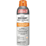 Coleman SkinSmart DEET Free Insect Repellent Spray front view of the six ounce aerosol can